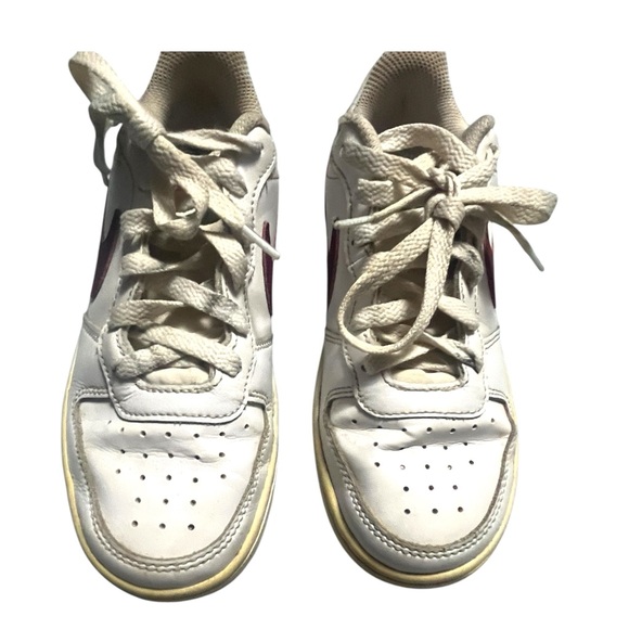 Nike Court Borough 2 Low White Dark Beetroot - Picture 14 of 16